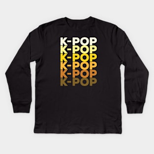 K-POP gold repetition from WhatTheKpop Kids Long Sleeve T-Shirt